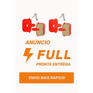 KIT 1 ou 2 PARES DE PASTILHAS PARA FREIOS A DISCO BIKE GTS QUADRADA VAZADA COM MOLA - Oferta na Shopee