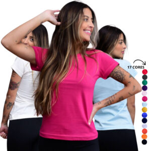 Camiseta Casual Dia a Dia Básica Uniforme Feminina Lisa Super Confortável ! - Oferta na Shopee