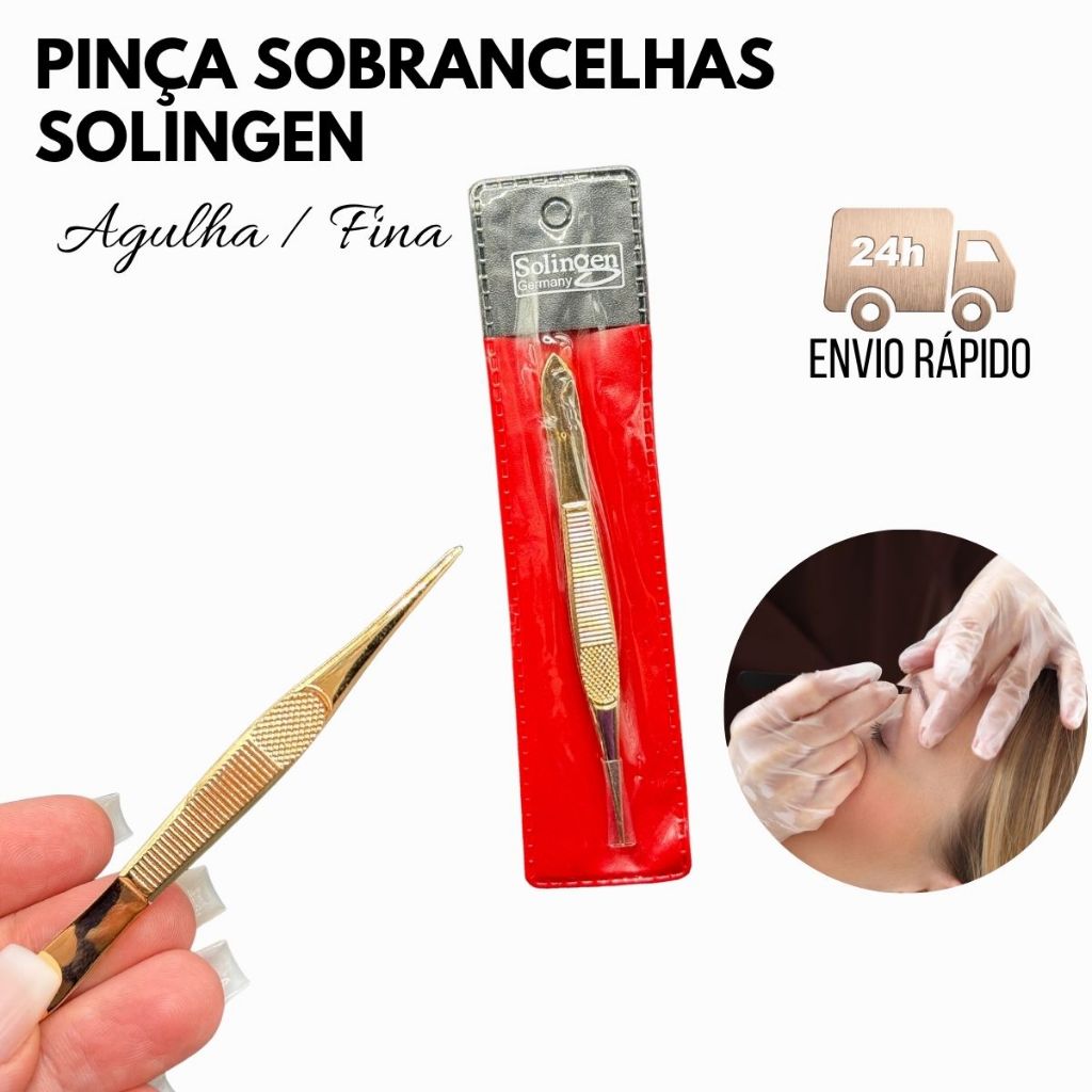 Pinça Agulha Fina Solingen Design de Sobrancelhas Pinca Aço Inox Depilar Sobrancelha Pinça Agulha Fina Solingen Design de Sobrancelhas Pinca Aço Inox Depilar Sobrancelha - Oferta na Shopee