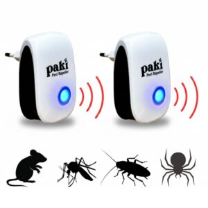 Kit 2 Repelente Ultrassônico Tomada Paki Espanta Insetos Mosquitos Formigas Barata Sem Veneno Bivolt - Oferta na Shopee