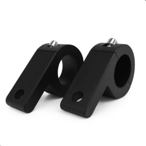 Suporte Abraçadeira Guidon Alumínio Preto Para Farol de LED Auxiliar Barra de LED Moto 3