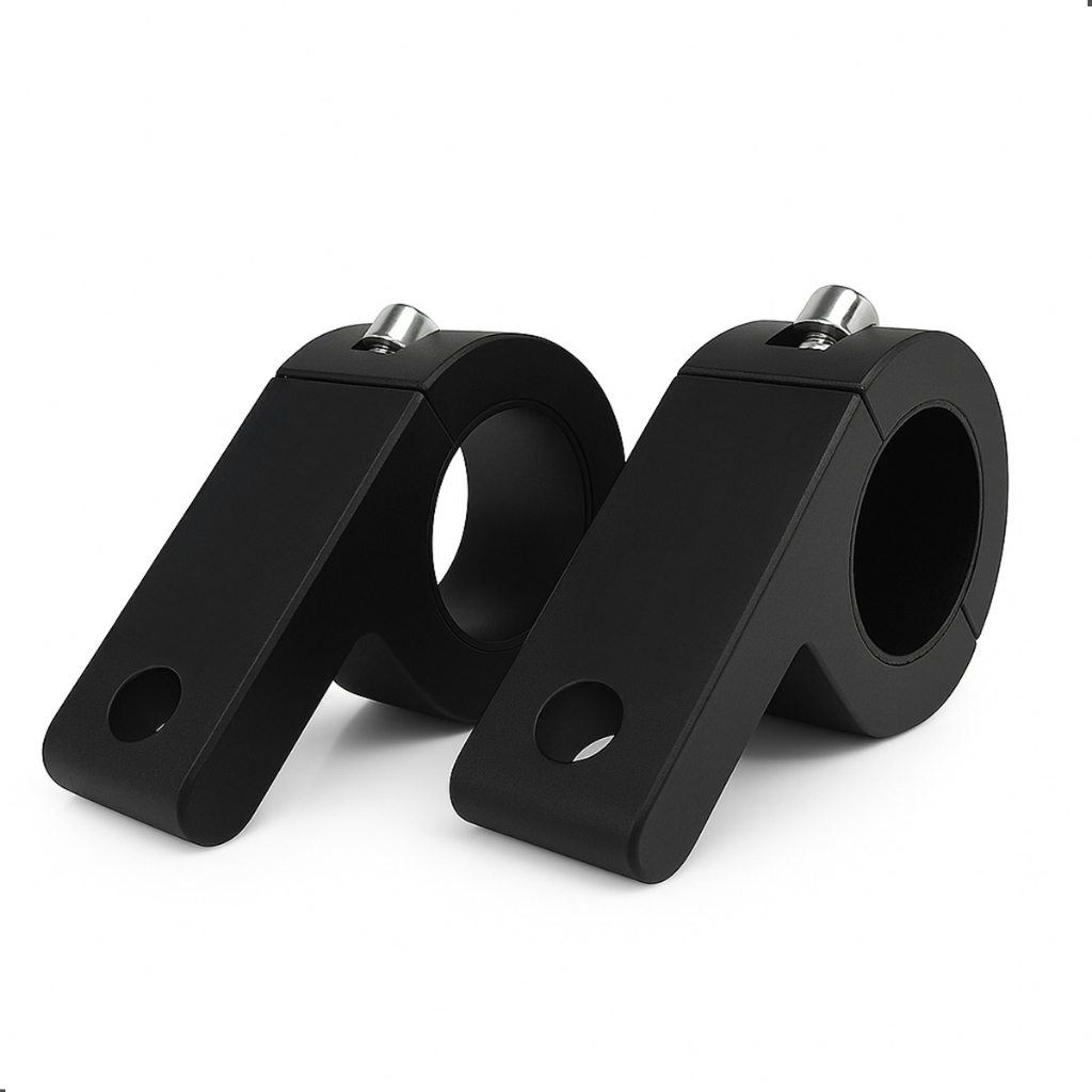 Suporte Abraçadeira Guidon Alumínio Preto Para Farol de LED Auxiliar Barra de LED Moto 3,8cm Suporte Abraçadeira Guidon Alumínio Preto Para Farol de LED Auxiliar Barra de LED Moto 3