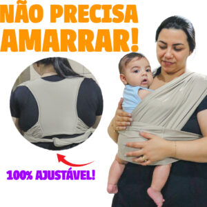 Sling de Vestir Pre Pronto Bebe Canguru Carrega Bebe Confortável - Oferta na Shopee
