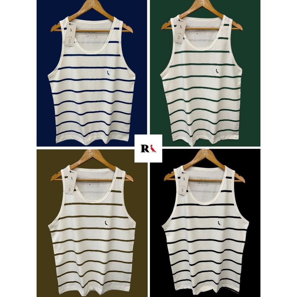 Camiseta Regata Cotton Listrada Premium RSV Camiseta Regata Cotton Listrada Premium RSV - Oferta na Shopee
