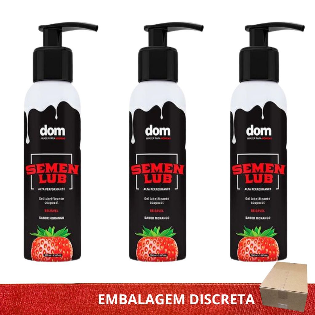 KIT SEMEN LUB LUBRIFICANTE TEXTURA BRANCA CREMOSA SABOR NEUTRO OU MORANGO - SEX SHOP KIT SEMEN LUB LUBRIFICANTE TEXTURA BRANCA CREMOSA SABOR NEUTRO OU MORANGO - SEX SHOP - Oferta na Shopee