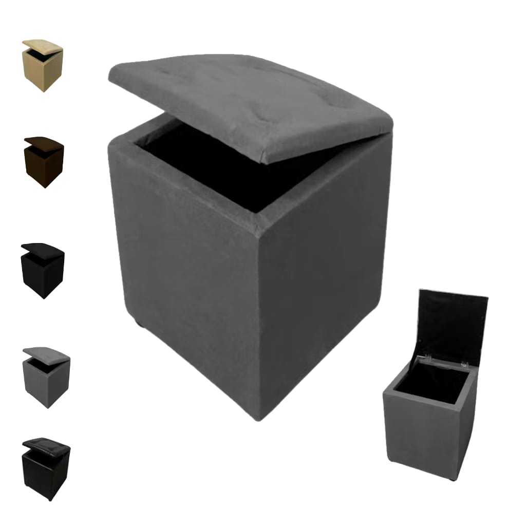 PUFF BAU BAENQUETA QUADRADA 33X33X42 SUEDE PUFF BAU BAENQUETA QUADRADA 33X33X42 SUEDE - Oferta na Shopee