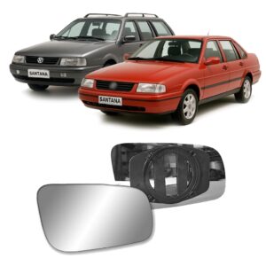 Lente com Base Espelho Retrovisor Santana e Quantum 1998 a 2006 Subconjunto - Oferta na Shopee