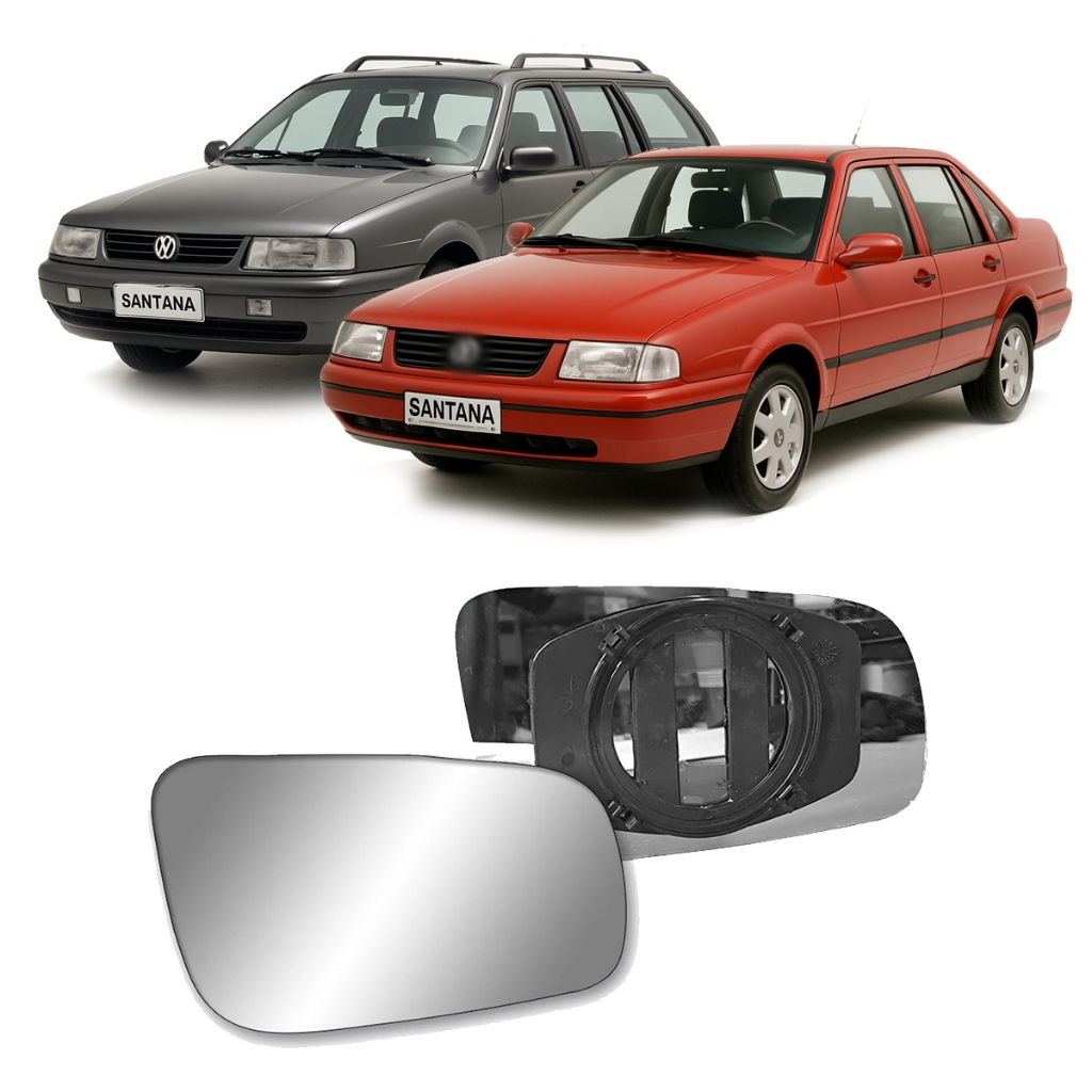 Lente com Base Espelho Retrovisor Santana e Quantum 1998 a 2006 Subconjunto Lente com Base Espelho Retrovisor Santana e Quantum 1998 a 2006 Subconjunto