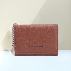 Carteira Feminina Pequena Porta-Cartões De Visita Com Clipe Curto Bolsa LR019 - Oferta na Shopee