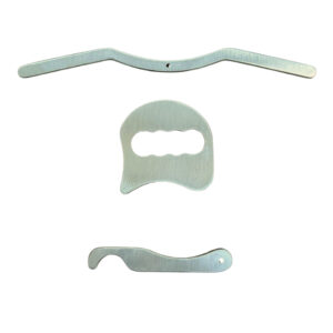 Kit com 3 Instrumentos De Liberação Miofascial Iastm Massagem Guidão Soco Gancho Alumínio - Oferta na Shopee
