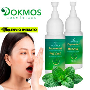 Kit 2 Aromatizador Bucal Óleo Essencial - Halito Refrescante Hortela Natural 10ml Dokmos Pepermint - Oferta na Shopee