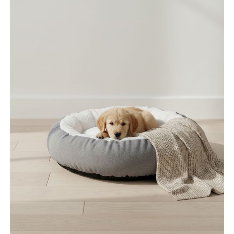 Cama Sherpa Redonda Confortável de Pelúcia perfeita para seu Pet no Inverno Cama Sherpa Redonda Confortável de Pelúcia perfeita para seu Pet no Inverno - Oferta na Shopee