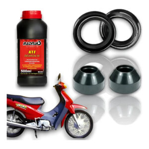 Retentor Bengala + Guarda Pó + Óleo Atf Biz100 1998 Até 2005 - Oferta na Shopee