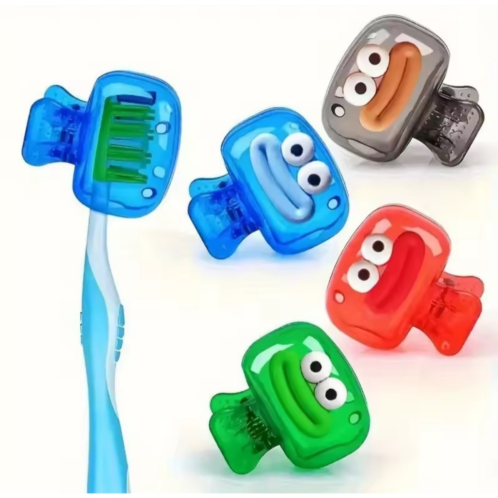 Escovação Mágica | Capa Escova Infantil Carinha Menina e Menino | Proteção e Higiene Dental Escovação Mágica | Capa Escova Infantil Carinha Menina e Menino | Proteção e Higiene Dental