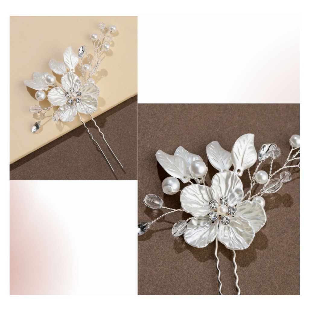 Kit 2 Grampos Flor Pérola Enfeite para Noiva - Arranjo Floral Elegante Casamento Daminha Florista Kit 2 Grampos Flor Pérola Enfeite para Noiva - Arranjo Floral Elegante Casamento Daminha Florista - Oferta na Shopee