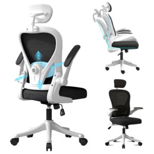 Cadeira Escritório Presidente Giratória Ergonômica Com Ajuste Lombar，até 200Kg - Oferta na Shopee