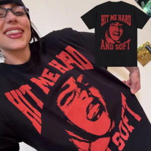 Camiseta Basica e OVERSIZED Billie Eilish Hit Me Hard And Soft Graphic Tee Unissex - Oferta na Shopee