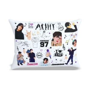 Almofada Personalizada Idols Coreanos Bandas Coreana BTS Stray kids Black Pink Armys 20X30 - Oferta na Shopee
