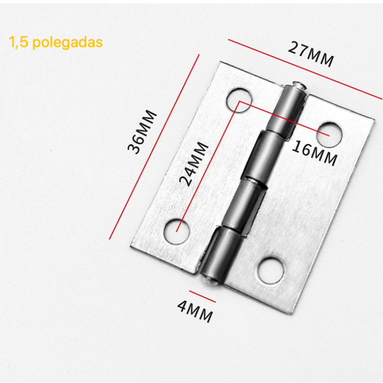 KIT Dobradiças 1.5 Polegada N-304 para Portas Móveis de Madeira (parafusos não incluídos) TEX KIT Dobradiças 1.5 Polegada N-304 para Portas Móveis de Madeira (parafusos não incluídos) TEX - Oferta na Shopee