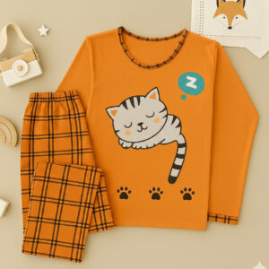Pijama De Inverno Gatinho Fofo Malha Premium Longo Manga Comprida e Calça Feminino Adulto Estampado - Oferta na Shopee