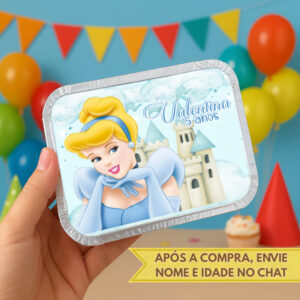 Marmita personalizada Cinderela • personalizados •  kit marmita • lembrancinhas de aniversário • festa infantil - Oferta na Shopee