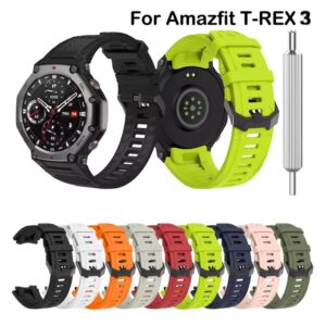 Pulseira De Silicone Com Ferramenta de Ajuste Compatível Com Amazfit T-Rex 3 - Oferta na Shopee