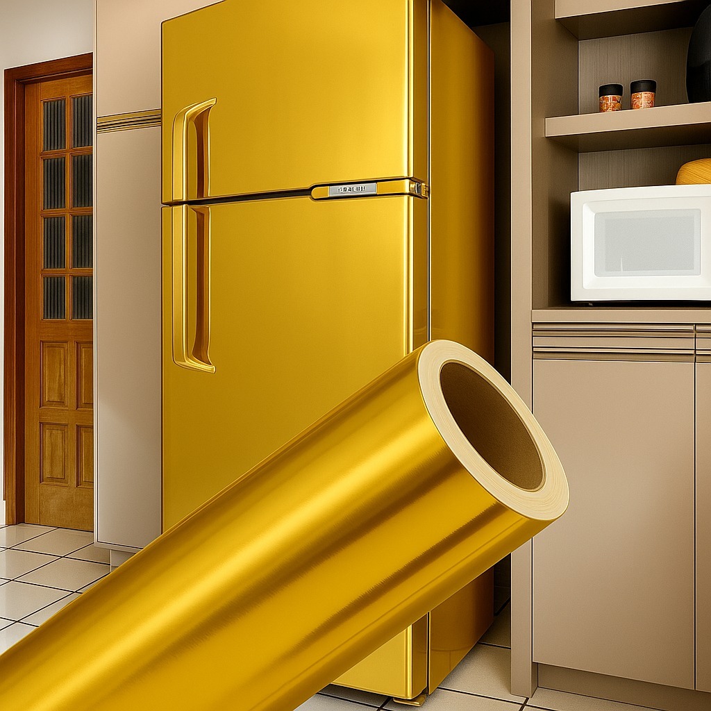 Adesivo Vinílico Dourado Ouro Decorativo Para Móveis Armário Geladeira Autoadesivo Fogão Pode Lavar Adesivo Vinílico Dourado Ouro Decorativo Para Móveis Armário Geladeira Autoadesivo Fogão Pode Lavar - Oferta na Shopee