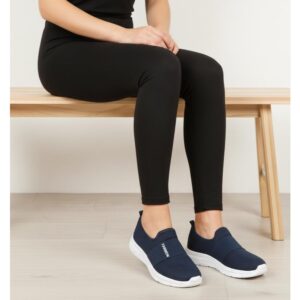 Tênis Fashion Meia Feminino Confortável Leve Versátil Preto - Oferta na Shopee