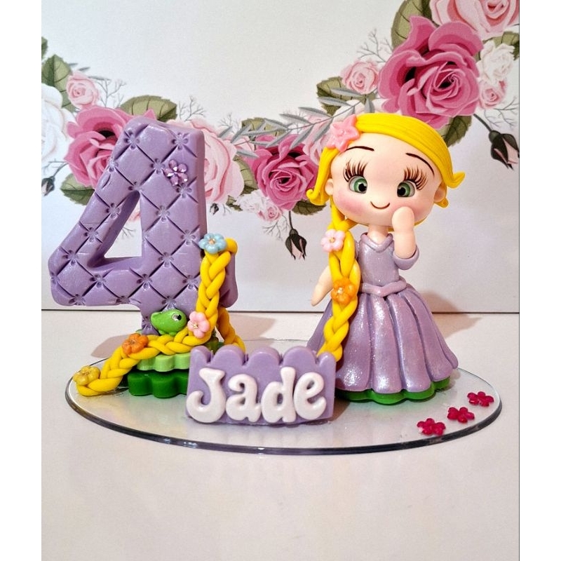 vela Rapunzel em biscuit vela Rapunzel em biscuit - Oferta na Shopee