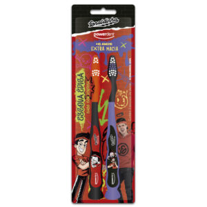 Escova de dente infantil Enaldinho 2un cerdas macias uso infantil - Oferta na Shopee