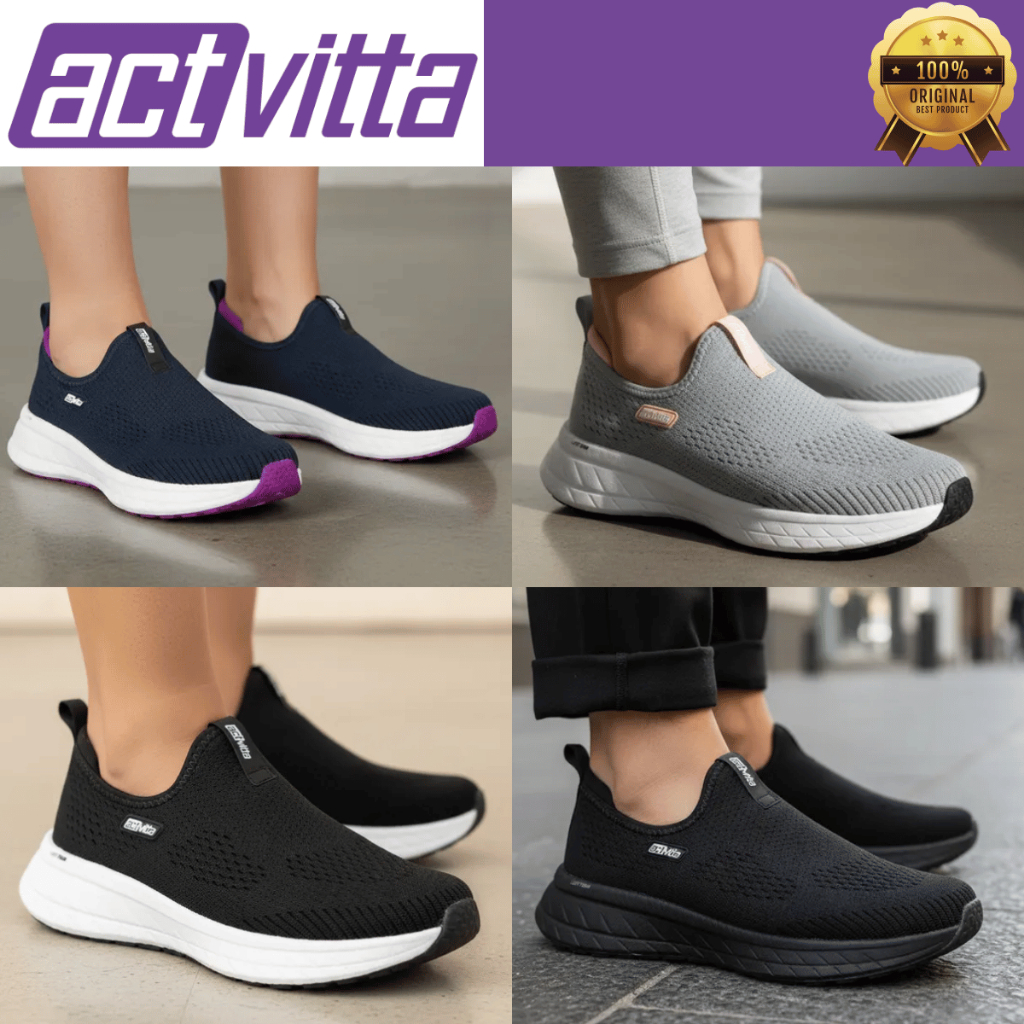Tênis Actvitta Feminino Calce Fácil Casual Slip On Macio Confortável Caminhada Unissex Original Tênis Actvitta Feminino Calce Fácil Casual Slip On Macio Confortável Caminhada Unissex Original - Oferta na Shopee