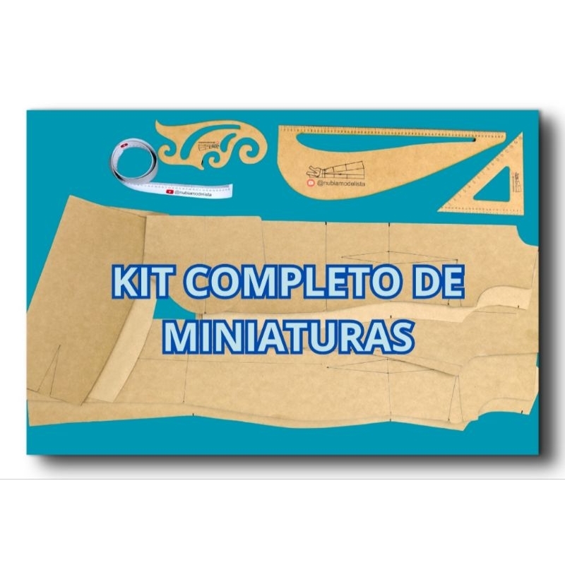 combo miniatura completo (bases+esquadros+fita) combo miniatura completo (bases+esquadros+fita) - Oferta na Shopee
