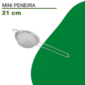 Mini Peneira Inox Pequena 21 x 08 cm de diâmetro Copo Coqueteleira Drink Bar Metal - Oferta na Shopee