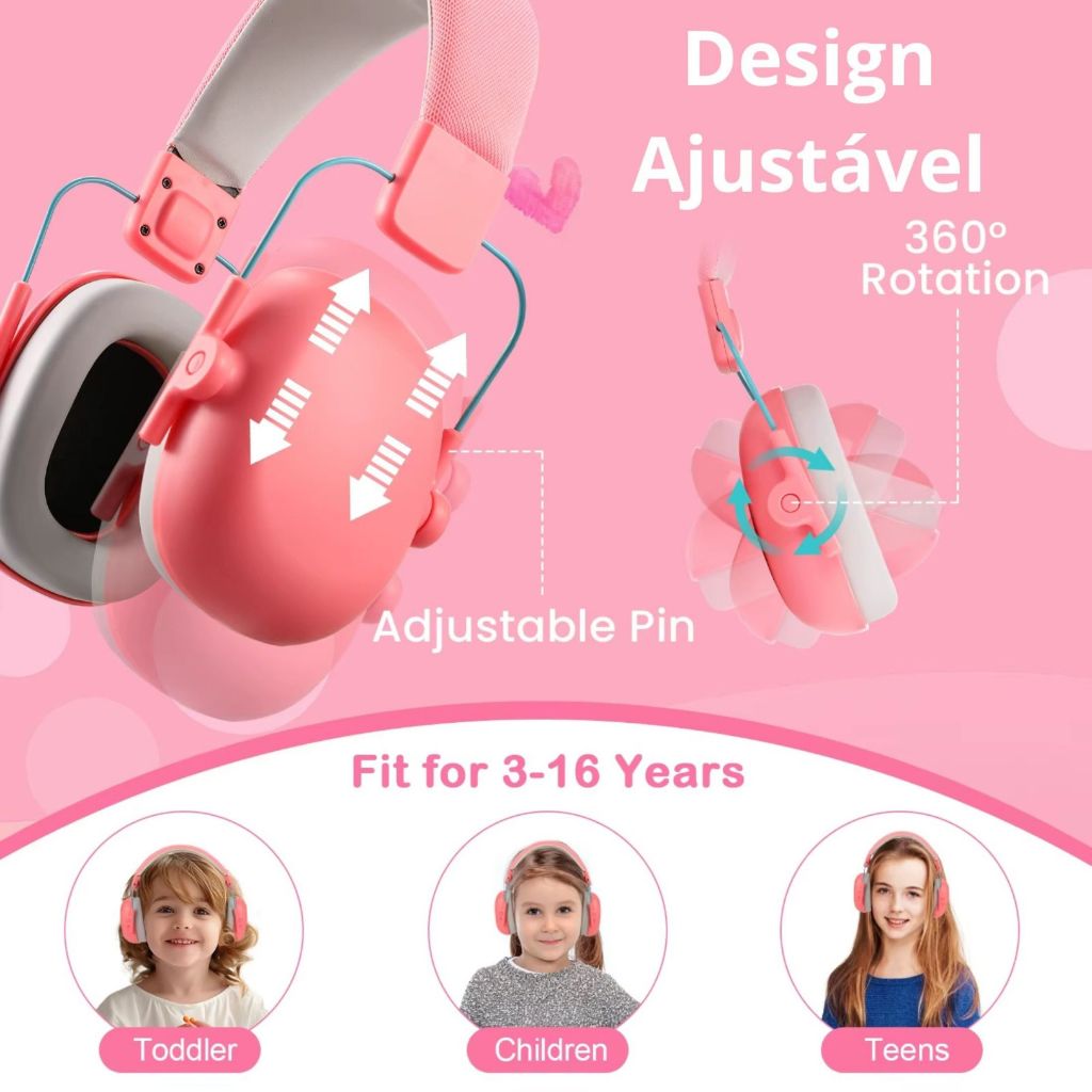 Abafador Autismo Infantil Adulto Fone Protetor De Som Ouvido Ruido Abafador Autismo Infantil Adulto Fone Protetor De Som Ouvido Ruido - Oferta na Shopee