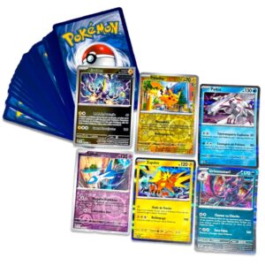 Lote de Cartas Pokémon Originais - 100 Cartas Sortidas - Oferta na Shopee