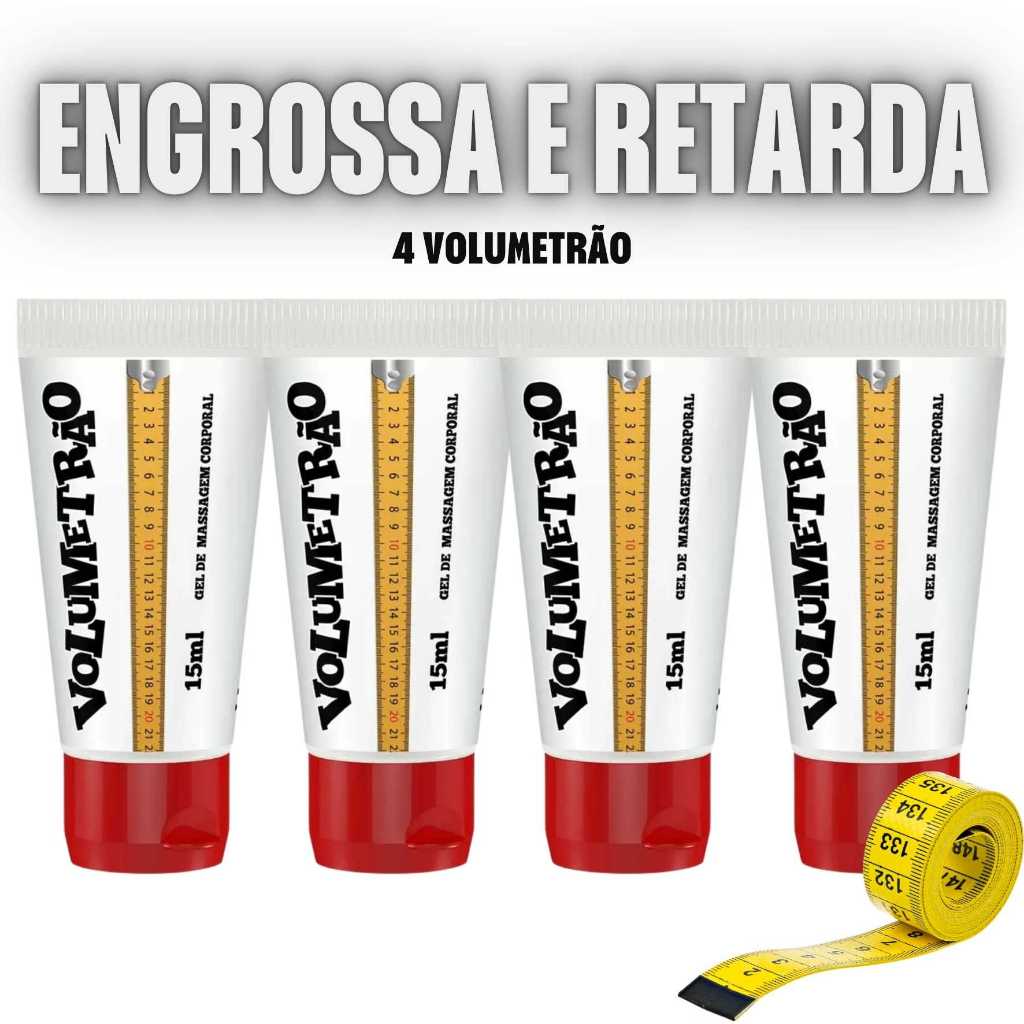4 Gel Volumetrão Masculino e Retardante Atrasa Ejaculação Aumenta incha + maior volume e tamanho 4 Gel Volumetrão Masculino e Retardante Atrasa Ejaculação Aumenta incha + maior volume e tamanho - Oferta na Shopee