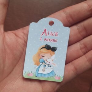 Tag Personalizada para Lembrancinha Alice no País das Maravilhas - Aniversário - Festa Infantil - Oferta na Shopee