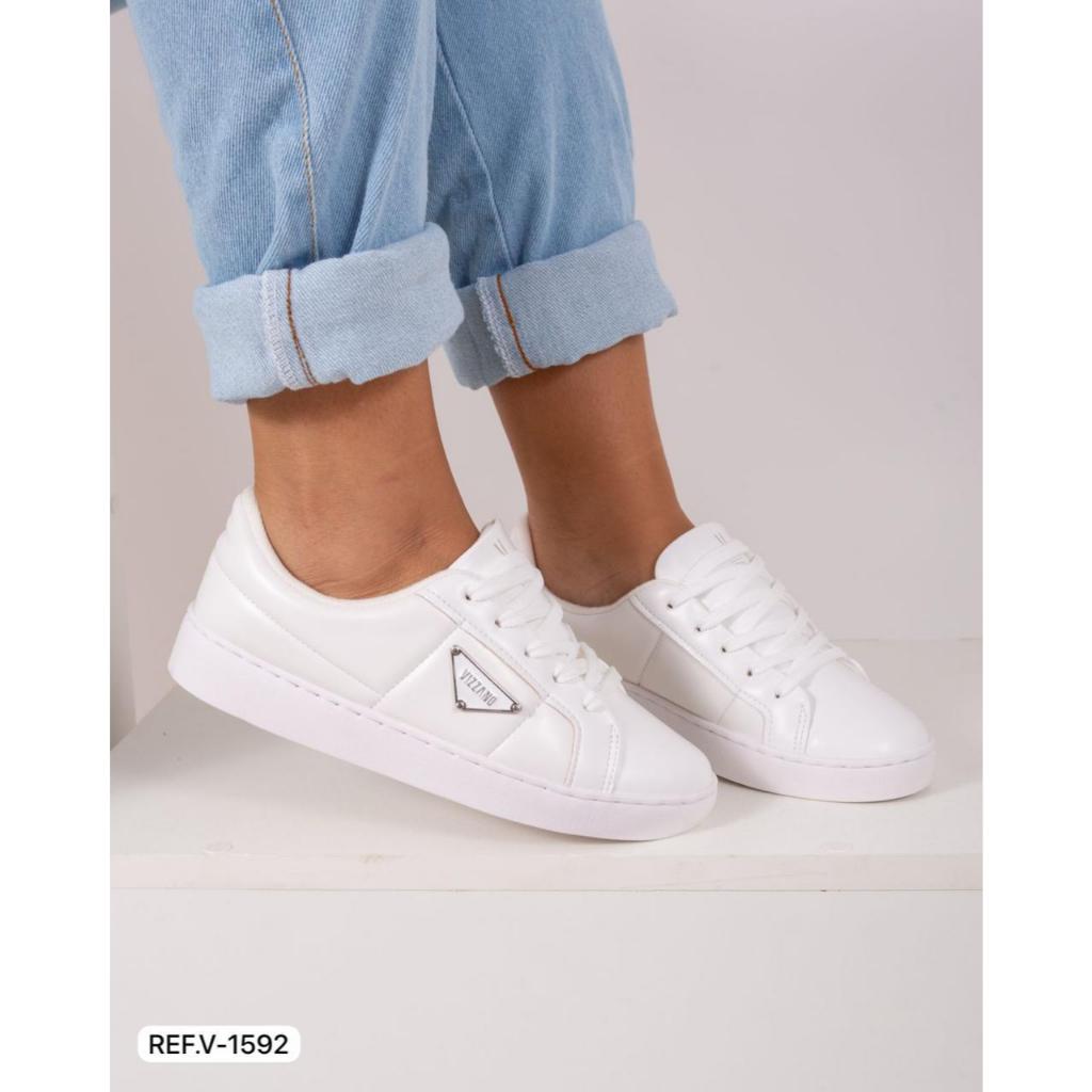 Tenis Vizzano ORIGINAL dia a dia trabalho confortavel branco 1592 Tenis Vizzano ORIGINAL dia a dia trabalho confortavel branco 1592