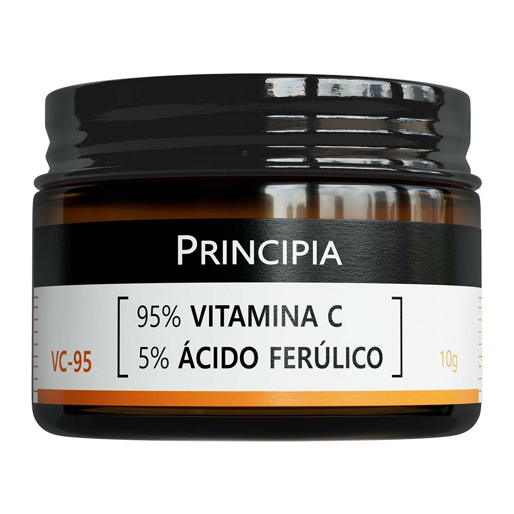 Principia 95% Vitamina C Pura + 5% Ácido Ferúlico em pó- VC-95 Principia 95% Vitamina C Pura + 5% Ácido Ferúlico em pó- VC-95