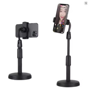 Suporte de Celular Tripé de Mesa Pedestal Ajustável 360° Perfeito Vídeos e Selfies Profissionais - Oferta na Shopee