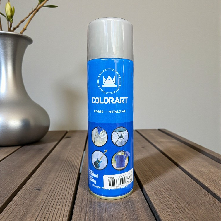 SPRAY PRATA LUNAR METALICO COLORART 300ML SPRAY PRATA LUNAR METALICO COLORART 300ML