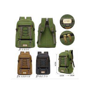 Mochila Bolsa Lona Masculina Grande Reforçada 35L Qualidad Resistênte Unissex - Oferta na Shopee