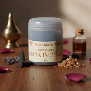 Incenso Cone MIRRA IMPERIAL – Aroma Exótico e Ambarado – Espiritualidade e Luxo – 30 Unidades - Oferta na Shopee