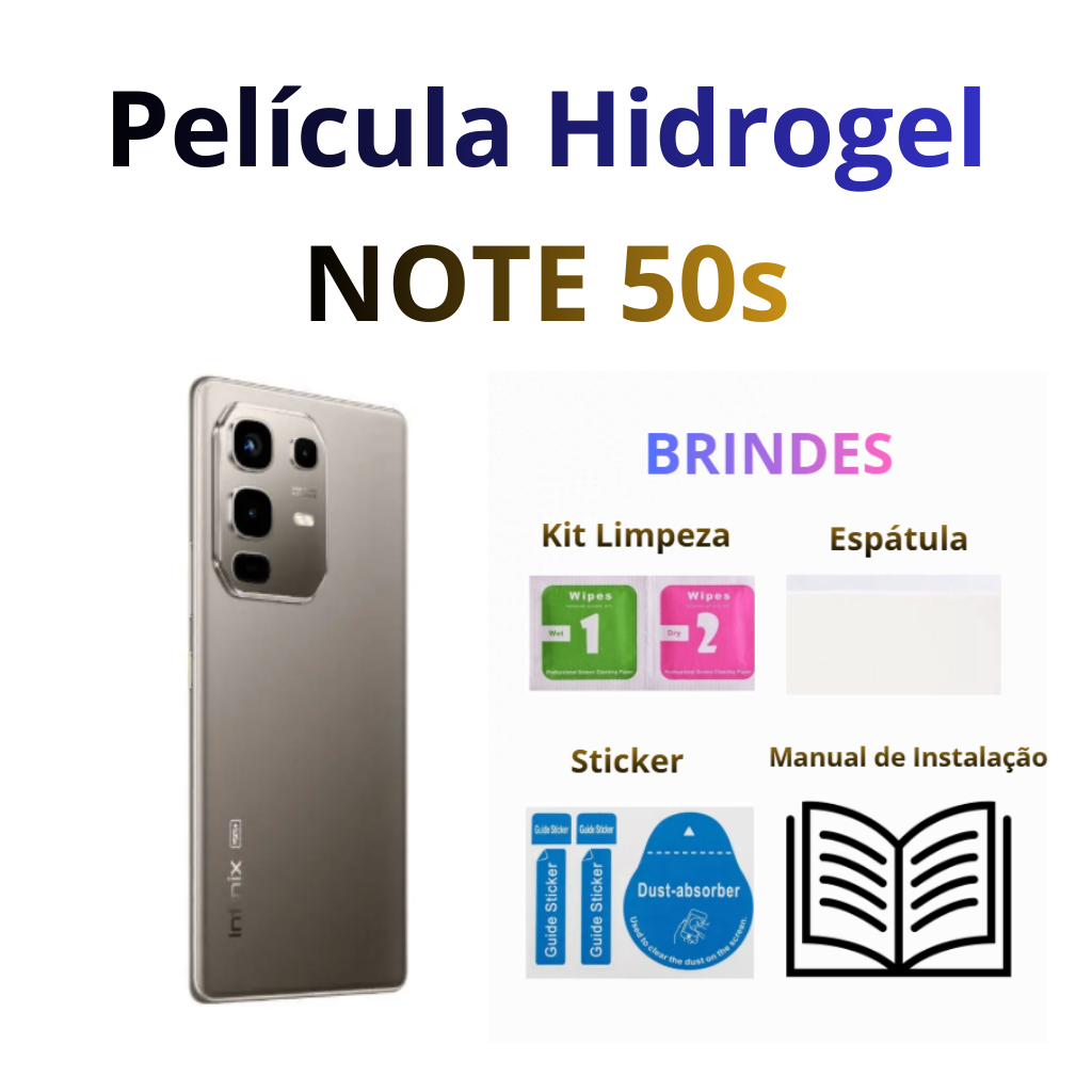 Película Hidrogel Infinix Note 50s 5g – ESCOLHA: HD ou PRIVACIDADE | Ler Descrição Película Hidrogel Infinix Note 50s 5g – ESCOLHA: HD ou PRIVACIDADE | Ler Descrição