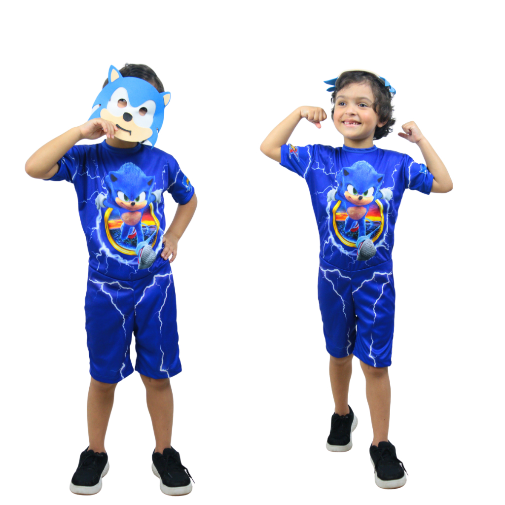 Promoção Fantasia Infantil do Sonic Promoção Fantasia Infantil do Sonic - Oferta na Shopee