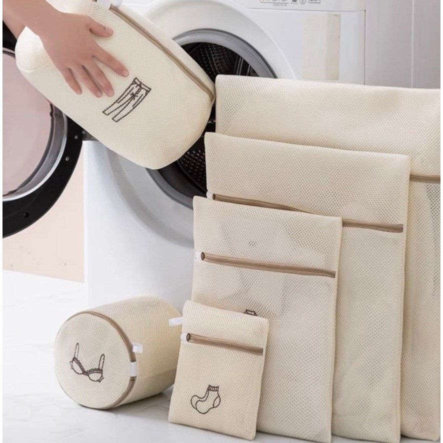 Kit 6 Sacos Protetores Para Lavar Roupas Delicadas Com Zíper - Saco de Lavagem Máquina Lingerie Sutiã Roupa de Bebê Anti Kit 6 Sacos Protetores Para Lavar Roupas Delicadas Com Zíper - Saco de Lavagem Máquina Lingerie Sutiã Roupa de Bebê Anti - Oferta na Shopee