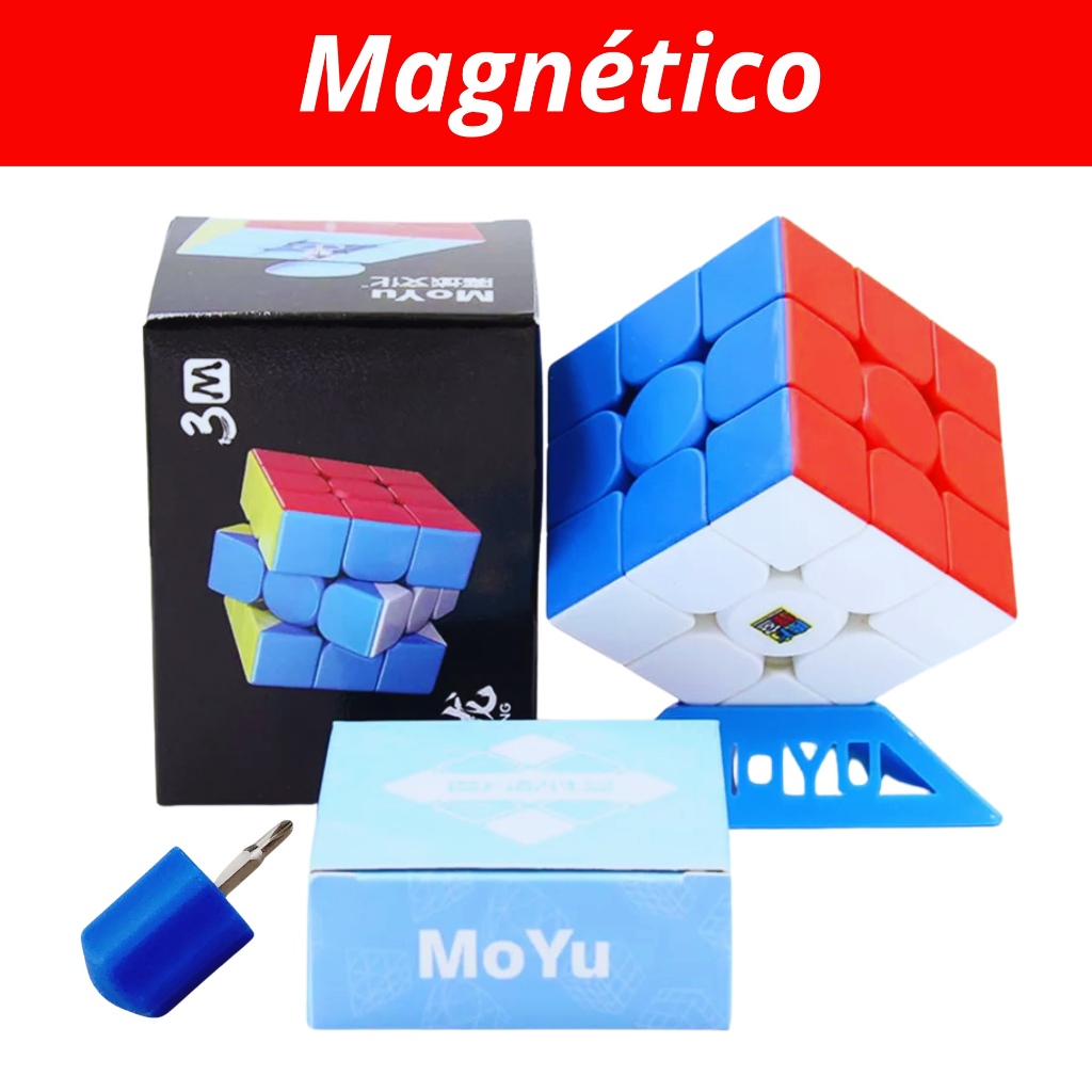Cubo mágico magnético 3x3x3 moyu meilong 3M. Cubo mágico magnético 3x3x3 moyu meilong 3M.
