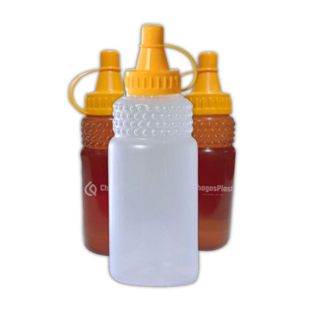 Bisnagas Para Mel 500g (350ml) – 35 Unidades de Frasco c/ Tampa Dosadora – Virgem Atoxico – Atacado Bisnagas Para Mel 500g (350ml) – 35 Unidades de Frasco c/ Tampa Dosadora – Virgem Atoxico – Atacado