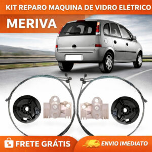 2 Kits Reparo Máquina Vidro Traseira Meriva 2002 A 2011 2012 - Oferta na Shopee