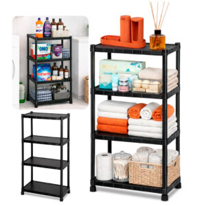 Estante Organizadora Plastica Prateleira Multiuso Modular Resistente 4 Andares - Oferta na Shopee